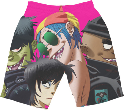 Men's Shorts 3D - Gorillaz (3) - Mfest