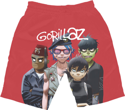 Шорти 3D Чоловічі - Gorillaz (4) - Mfest