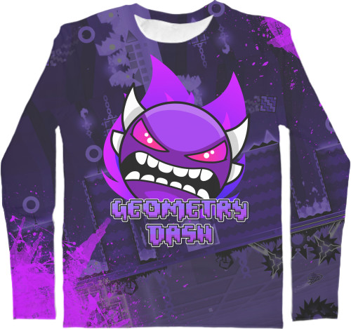 Men's Longsleeve Shirt 3D - GEOMETRY DASH [18] - Mfest