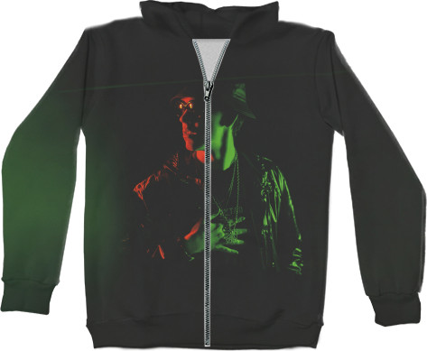 Unisex Zip-through Hoodie 3D - Big Baby Tape (2) - Mfest