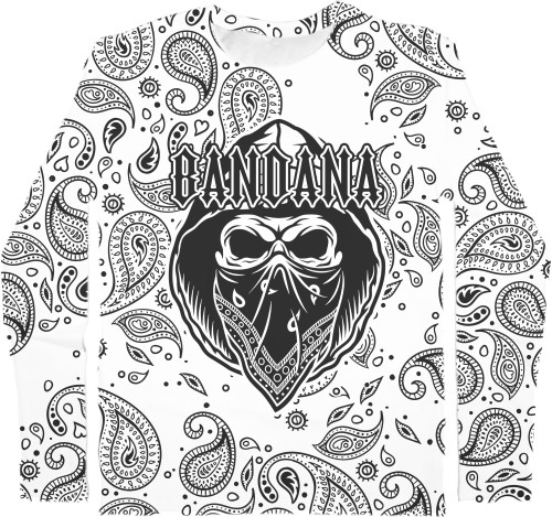 Футболка з Довгим Рукавом Чоловіча 3D - BANDANA (5) - Mfest