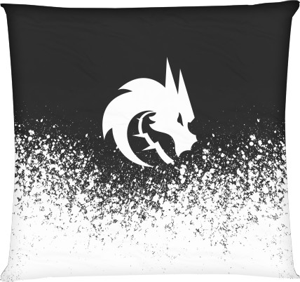 Square Throw Pillow - Team Spirit (5) - Mfest