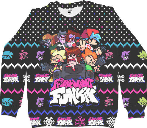 Women's Sweatshirt 3D - FRIDAY NIGHT FUNKIN' (CHRISTMAS) - Mfest