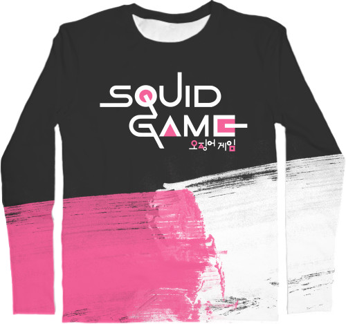 Kids' Longsleeve Shirt 3D - Игра в кальмара (Squid Game) 9 - Mfest