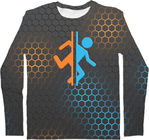 Men's Longsleeve Shirt 3D - PORTAL 2 [14] - Mfest