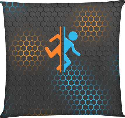 Square Throw Pillow - PORTAL 2 [14] - Mfest