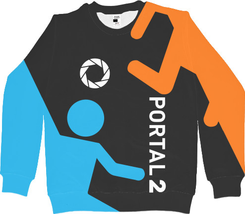 Men's Sweatshirt 3D - PORTAL 2 [16] - Mfest