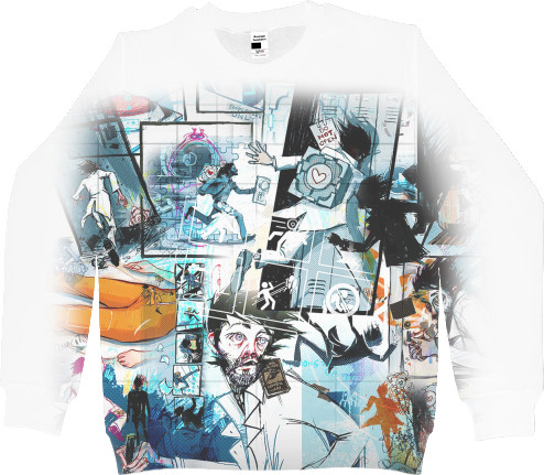 Men's Sweatshirt 3D - PORTAL 2 [13] - Mfest