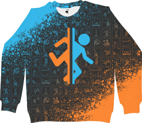 Women's Sweatshirt 3D - PORTAL 2 [8] - Mfest