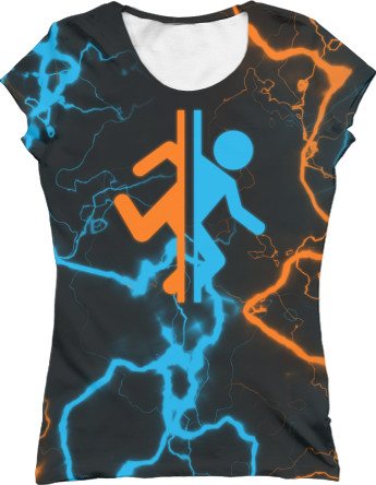 Women's T-Shirt 3D - PORTAL 2 [12] - Mfest