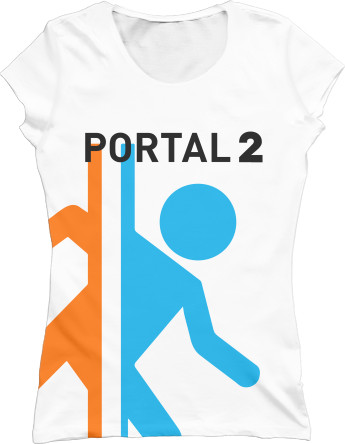 Women's T-Shirt 3D - PORTAL 2 [11] - Mfest