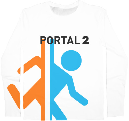 Футболка з Довгим Рукавом Чоловіча 3D - PORTAL 2 [11] - Mfest