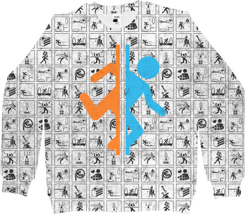 Men's Sweatshirt 3D - PORTAL 2 [7] - Mfest