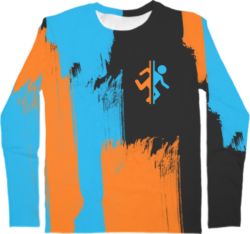 Men's Longsleeve Shirt 3D - PORTAL 2 [5] - Mfest