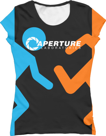 Women's T-Shirt 3D - PORTAL 2 [4] - Mfest