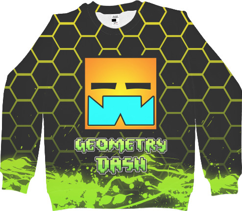 Men's Sweatshirt 3D - Geometry Dash [8] - Mfest