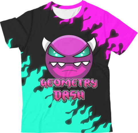 Kids' T-Shirt 3D - Geometry Dash [14] - Mfest