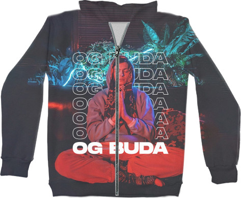 Unisex Zip-through Hoodie 3D - OG BUDA (6) - Mfest