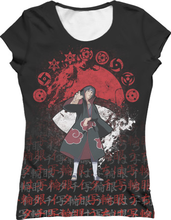 Women's T-Shirt 3D - ITACHI UCHIHA - Mfest