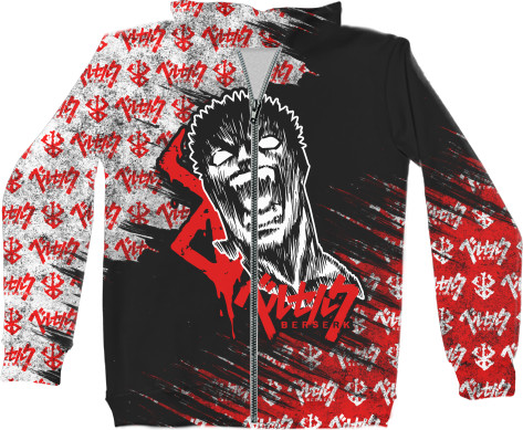 Unisex Zip-through Hoodie 3D - BERSERK (18) - Mfest