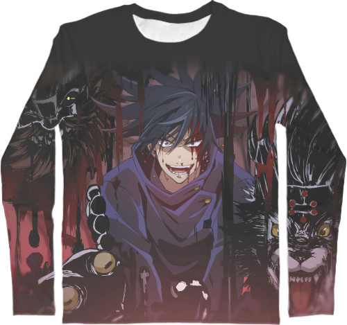 Men's Longsleeve Shirt 3D - Fushiguro Megumi | Фушигуро Мегуми - Mfest