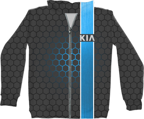 Unisex Zip-through Hoodie 3D - KIA [8] - Mfest