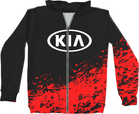 Unisex Zip-through Hoodie 3D - KIA [5] - Mfest