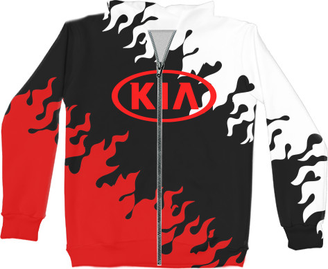 Unisex Zip-through Hoodie 3D - KIA [4] - Mfest