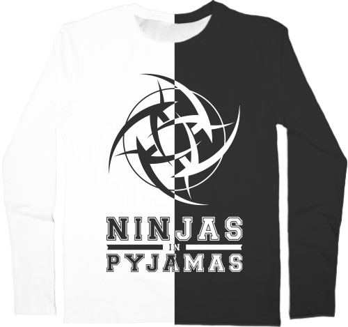 Лонгслив 3D Мужской - Ninjas in Pyjamas [2] - Mfest