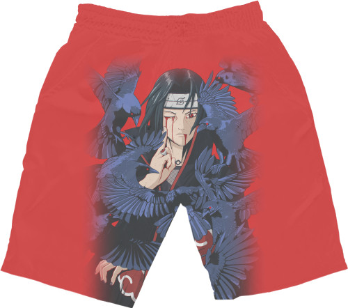 Men's Shorts 3D - Itachi (Crows) - Mfest