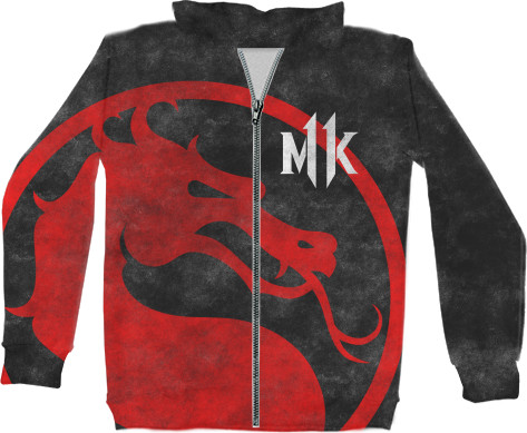 Unisex Zip-through Hoodie 3D - MORTAL KOMBAT (14) - Mfest