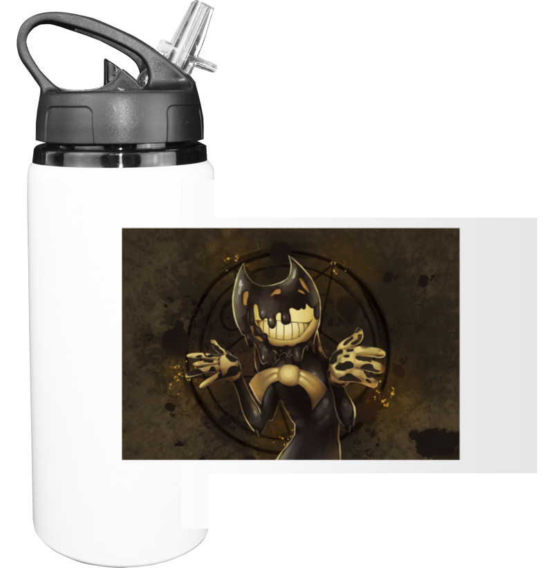 Sport Water Bottle - BENDY AND THE INK MACHINE 37 - Mfest