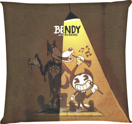 Подушка квадратна - BENDY AND THE INK MACHINE 34 - Mfest