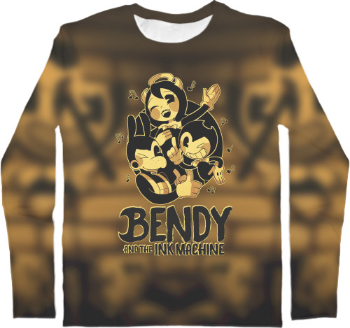 Men's Longsleeve Shirt 3D - BENDY AND THE INK MACHINE 32 - Mfest