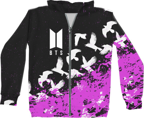 Unisex Zip-through Hoodie 3D - BTS [14] - Mfest