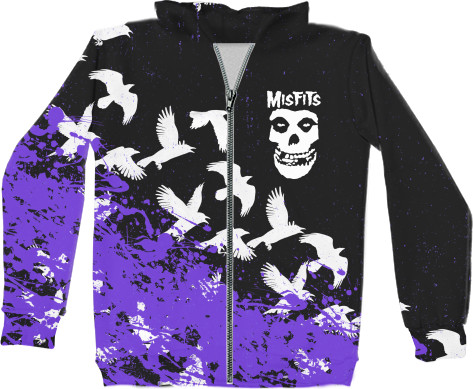 Unisex Zip-through Hoodie 3D - MISFITS [10] - Mfest