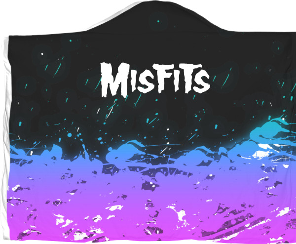 Плед з капюшоном 3D - MISFITS [7] - Mfest