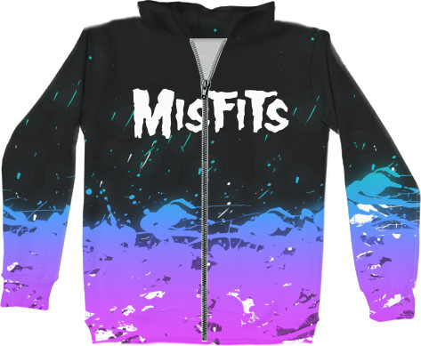 Unisex Zip-through Hoodie 3D - MISFITS [7] - Mfest