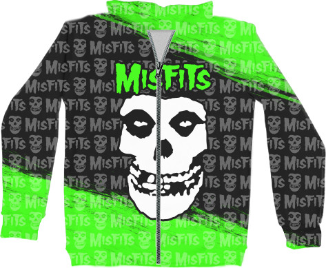 Unisex Zip-through Hoodie 3D - MISFITS [6] - Mfest