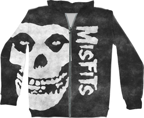 Unisex Zip-through Hoodie 3D - MISFITS [5] - Mfest