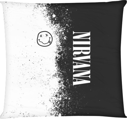 Square Throw Pillow - NIRVANA (26) - Mfest