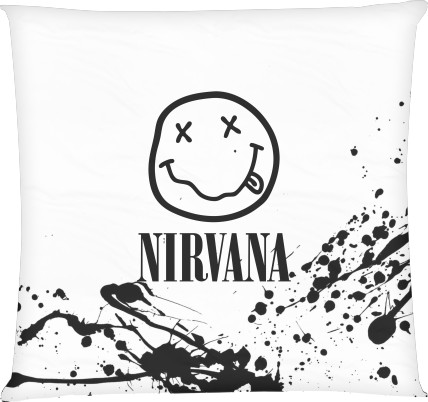 Square Throw Pillow - NIRVANA (24) - Mfest