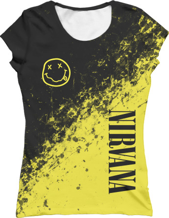 Women's T-Shirt 3D - NIRVANA (22) - Mfest