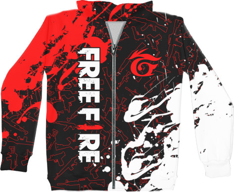 Unisex Zip-through Hoodie 3D - Garena Free Fire [19] - Mfest