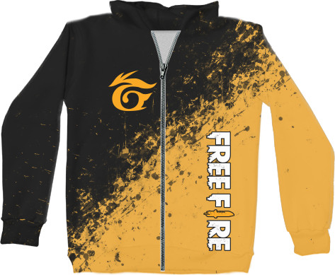 Unisex Zip-through Hoodie 3D - Garena Free Fire [17] - Mfest