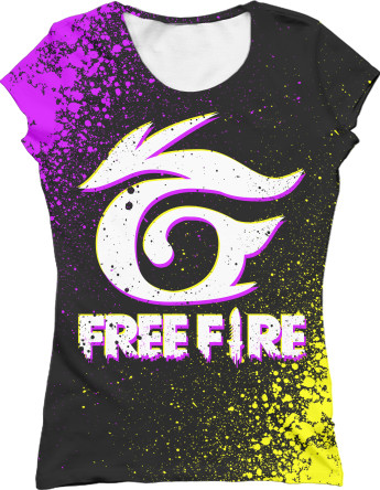 Women's T-Shirt 3D - Garena Free Fire [9] - Mfest