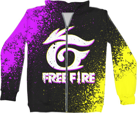 Unisex Zip-through Hoodie 3D - Garena Free Fire [9] - Mfest