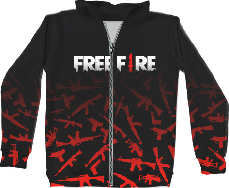 Unisex Zip-through Hoodie 3D - Garena Free Fire [14] - Mfest