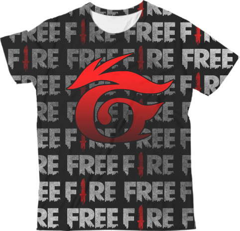 Kids' T-Shirt 3D - Garena Free Fire [5] - Mfest