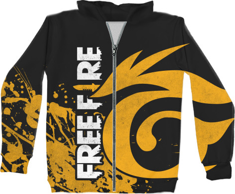 Unisex Zip-through Hoodie 3D - Garena Free Fire [3] - Mfest